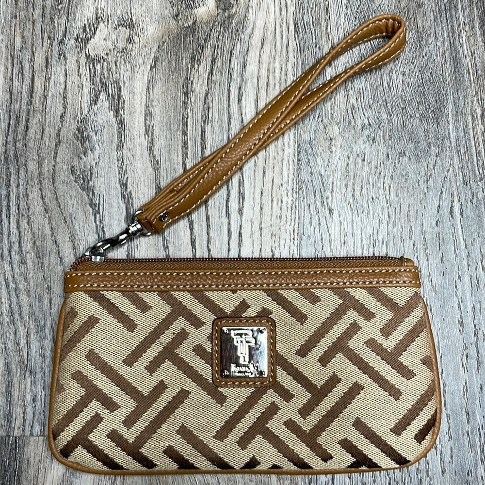 Tignanello Women’s Tan and Brown Small Wristlet